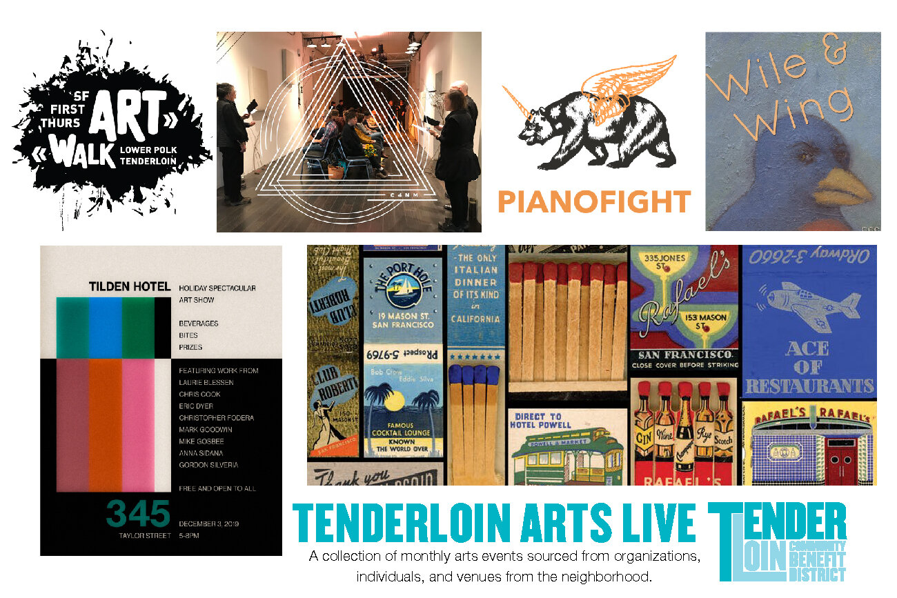 Tenderloin Arts LIVE, December Arts Listings