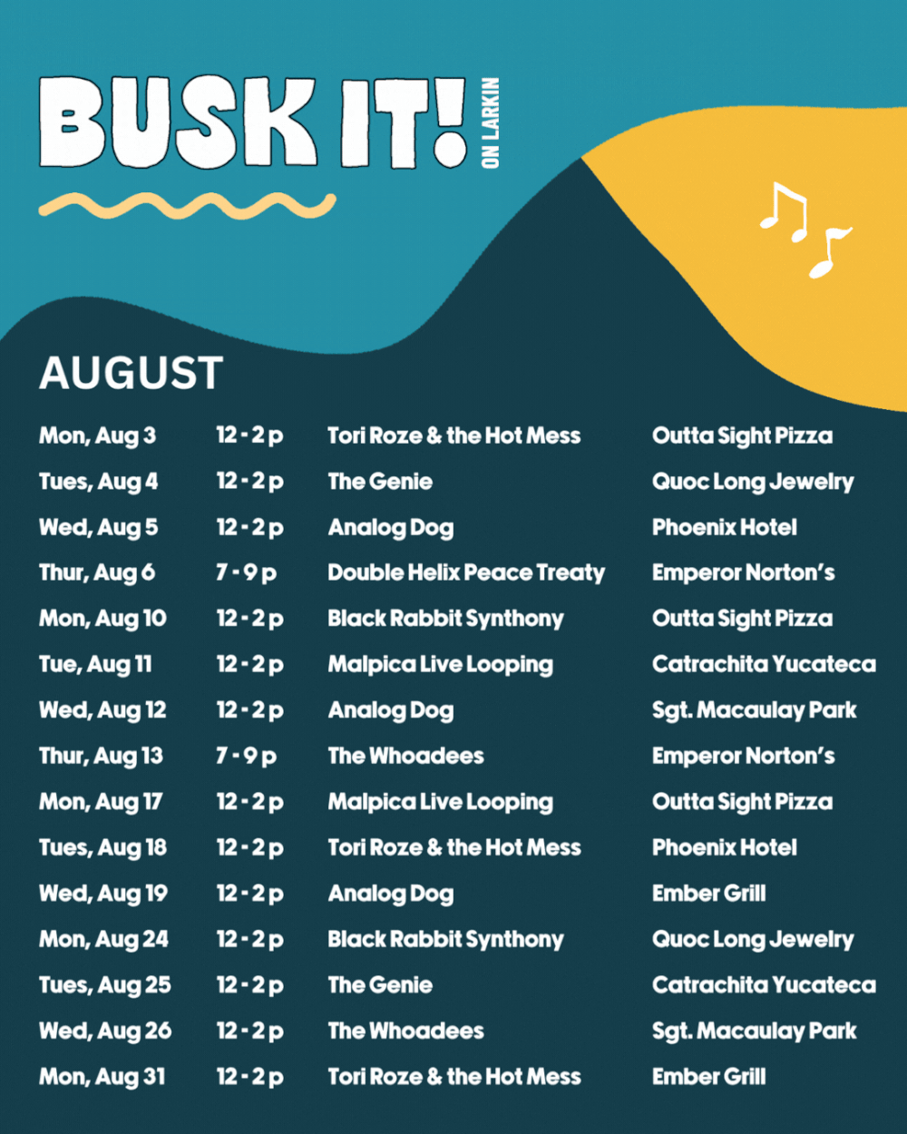 The Busk It! on Larkin